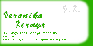 veronika kernya business card